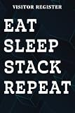  Visitor Register Eat Sleep Stack Repeat Speed Stacking Cups Nice: Gifts for Mom:Visitor Register Book for Business, Visitor Book For Signing In and ... (Visitor\'s sign in record book Series),Weekly