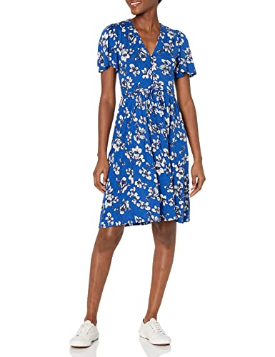 French Connection Women's Jersey Wrap Dresses, Fresco Blue Multi, 4 #TOP24