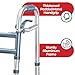 Medical king Walkers for Seniors Aluminum Lightweight Walker with Wheels, Adjustable Width and Height, Folding Walker for Elderly, Handicapped, Disabled 2 Wheels in Front