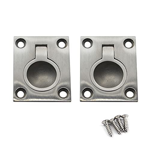 Zerniple 304 Stainless Steel Flush Ring Pull Handle Hidden Handle Boat Hardware