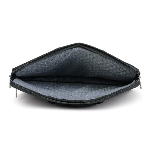 Image of Water Resistant Laptop Sleeve with Handle & Accessories pocket Universal compatible for 15 Inch to 15.6 inch Inches laptops Dell, HP, Lenovo, Asus and all other Notebook etc. (Dark Grey)