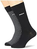 BOSS Men's 2P RS Minipattern CC Regular_Socks, Black1, 39-42