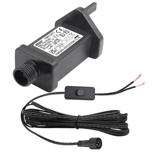 4.5V 4.5W Power Adapter for CZJUTAI JT-DC4.5V 4.5W Christmas Lighting with a 3 Meter Cable and 1-click button switch on power cord. [U10W]
