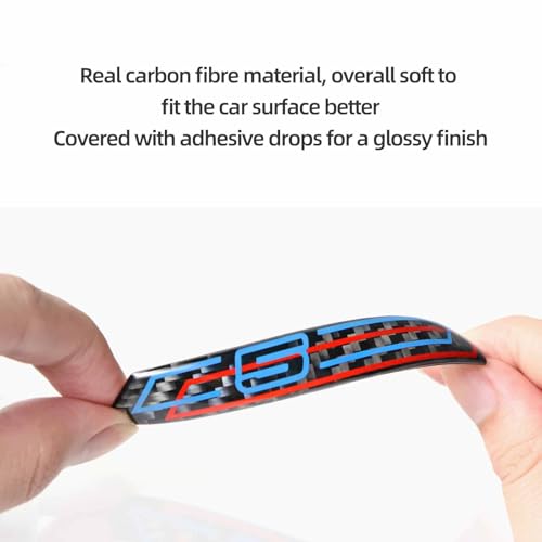 Image of Betterhumz Car Front Side Fender Sticker for BMW 5 Series F10 F11 LCI 528i 530i 535i 550i 2011-2016, Carbon Fiber Bumper Side Marker Reflector Trim Badge Emblems Accessories