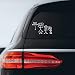 Bargain Max Decals - Stick Figure Family Position Open Sticker Decal Notebook Car Laptop 6" (White)
