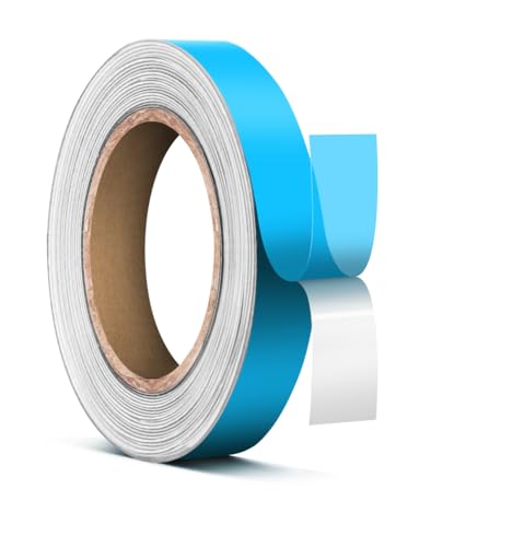 Image of VViViD Blue Stencil Vinyl Masking Tape Roll Film with Anti-Bleed Technology (0.5 inch x 150ft)