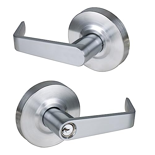 Poignée de porte commerciale à clé HISAFE, Grade 2, usage intensif