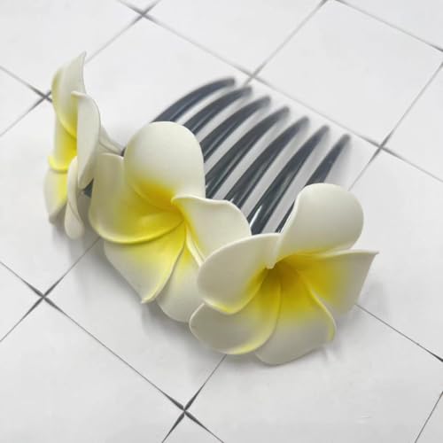 Peine floral hawaiano para mujer miniatura 1
