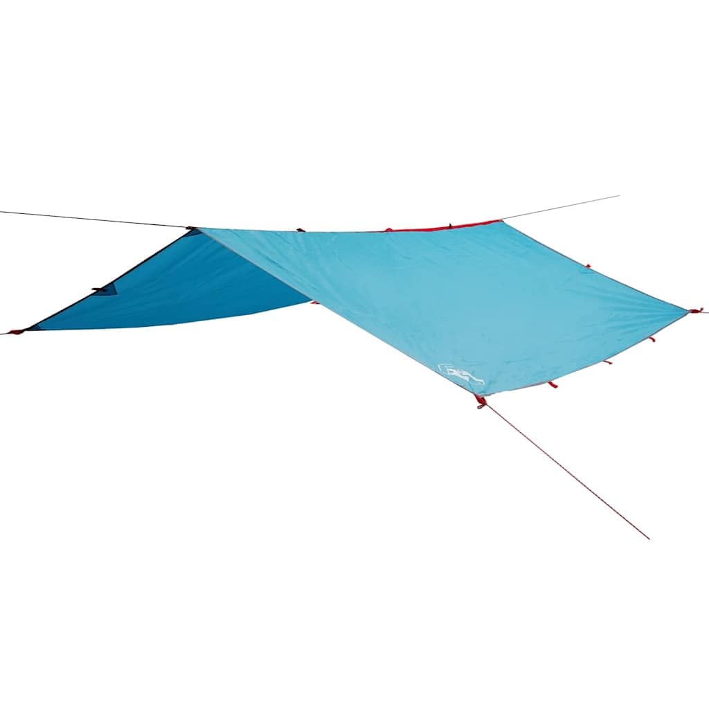 Tenda da campeggio, bivacco, tenda turistica, tenda da festival, colore blu, 500 x 294 cm, impermeabile, per trekking, famiglie, viaggi con zaino