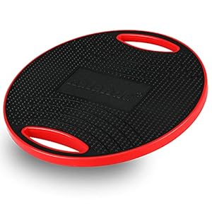 NALANDA Wobble Balance Board, Core Trainer for Balance Training and Exercising, Healthy Material Non-Skid TPE Bump Surface, Stability Board for Kids and Adults Black