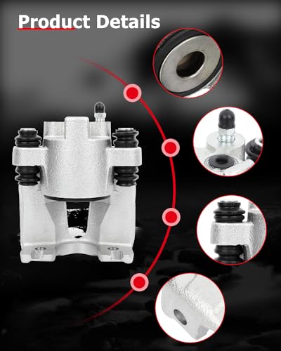 Image of cciyu 18-4679 Rear Right Brake Caliper Assembly For Ford For Expedition /For F-150 /For F-150 Heritage /For F-250,For Lincoln For Blackwood /For Navigator /For Town Car