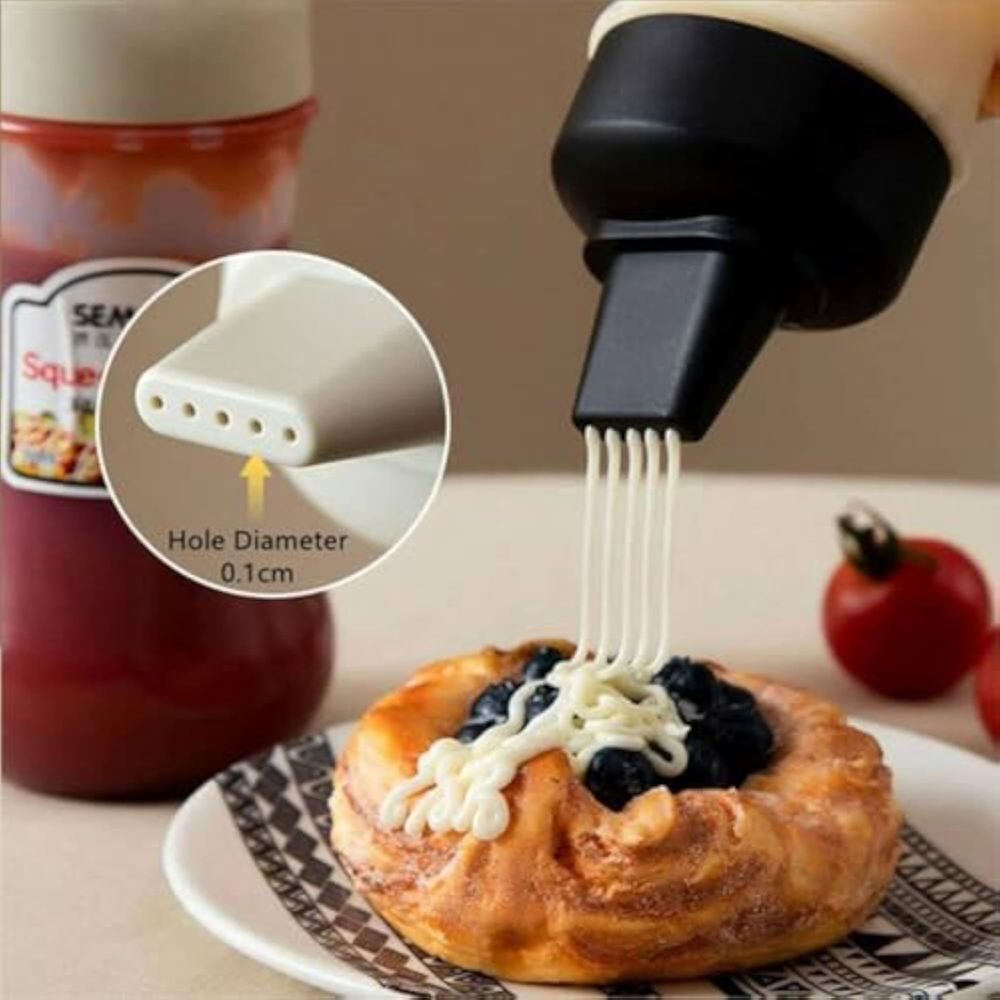 Refillable Squeeze Bottle Set for Sauces and Condiments