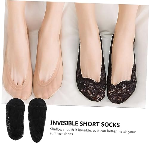 BESTYASH 10pairs Women Thin Lace Socks Short Ankle Socks for Flats Pumps High Heels Breathable and Comfortable2