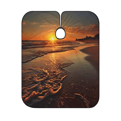 Capa de corte Orange Sunrise Beach para Adults miniatura 6