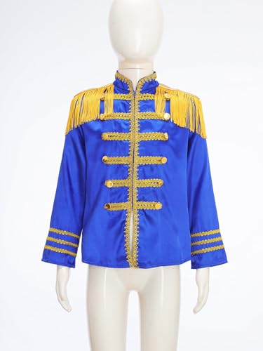 CHICTRY Kids Boys 60's Revolution Mod British Hippie Music Star Jacket Halloween Sergeant Pepper Rock Star Tailcoat3