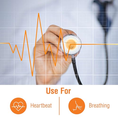 Stethoscope for Adults and Pediatrics - Standard Head Stethoscopes for Nurses, Doctors, EMTs - Estetoscopio Profesional