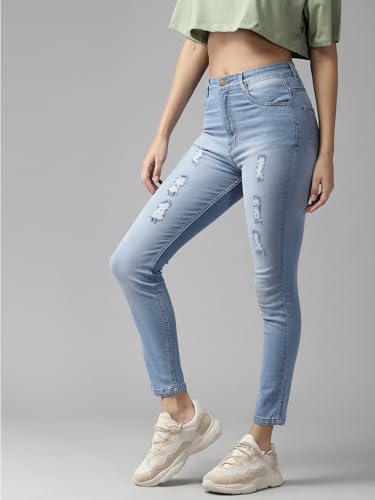 Image of GUTI Womens High Rise Crop Length Jeans()