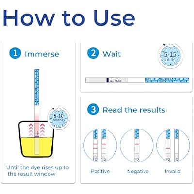 DAVID Pregnancy Test Strips Early Detection HCG Test Strips for Women, Rapid Early Results Over 99% Accurate up to 6 Days Before Missed Period (10 Count)