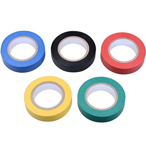 ULTECHNOVO 10Pcs Fita ElÃ©trica de Vinil Pvc Fita Retardante de Chamas Resistente Ao Calor Fita ElÃ©