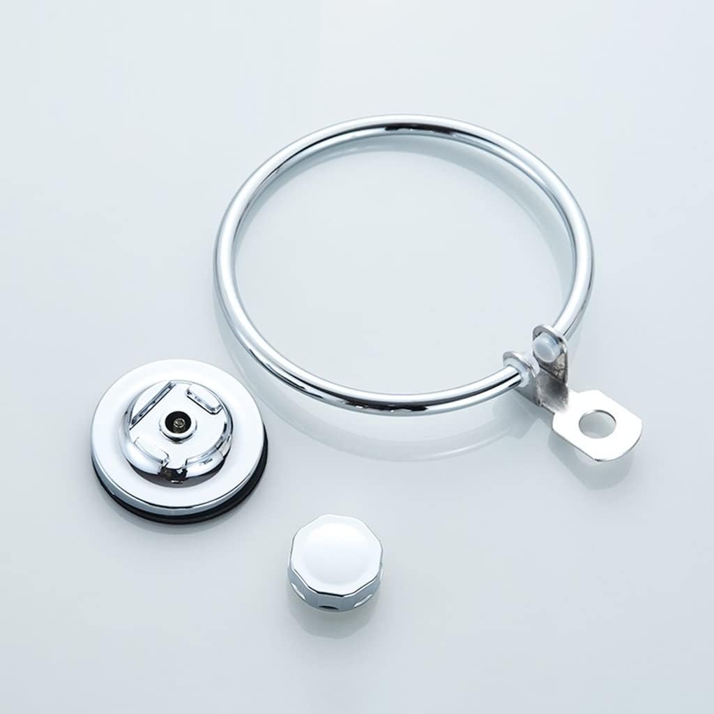 LSLYTQ Wall Mounted Towel Ring, Round Hanger Towel Holder Rack, Hanging Towel Bar, Bathroom Accessories Hardware