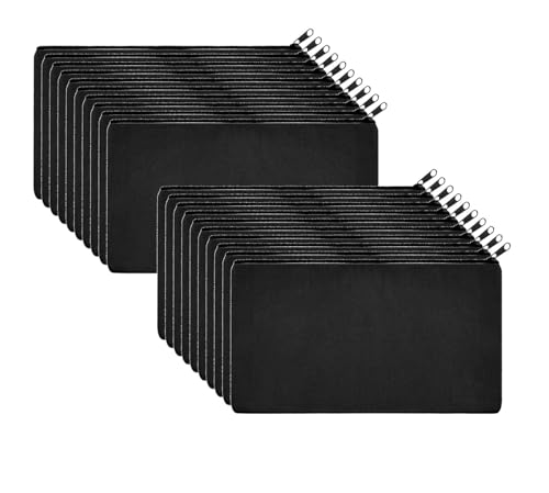 Image of Lify 20 Pieces DIY Craft Blank Bag Canvas Makeup Pencil Pouch with Zipper- Multipurpose Pen Pencil Case Cotton Canvas Cosmetic Bag Travel Cosmetic Bag - (Black (20Pcs)