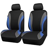 CAR PASS Line Rider Sporty Front Seat Covers, Blue...