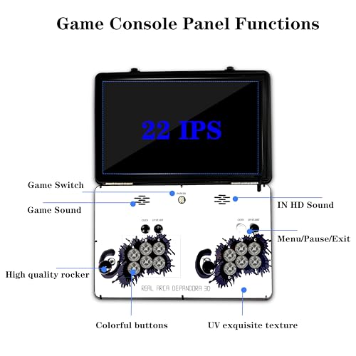 WYGAMING Folding Arcade | 4 Players | Over 20000 Games | 22 Inch LED Display | Sanwa Joysticks - Image 4