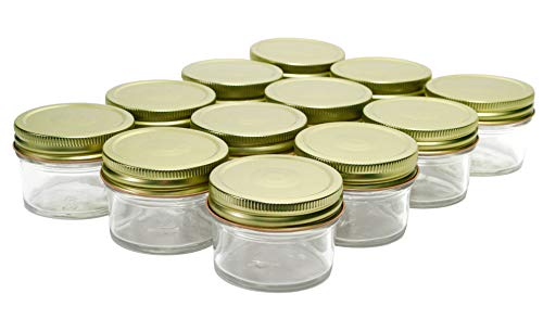 North Mountain Supply 4 Ounce Glass Regular Mouth Mason Canning Jars