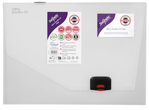 Boite dossier polypropylène Snopake DocBox pour protéger vos documents précieux A4 - 4