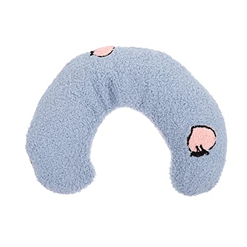 Hemoton U Shaped for Dogs Cats Comfortable Sleeping Cushion for Neck Support Breathable Warm Easy to Clean for Deep Sleep