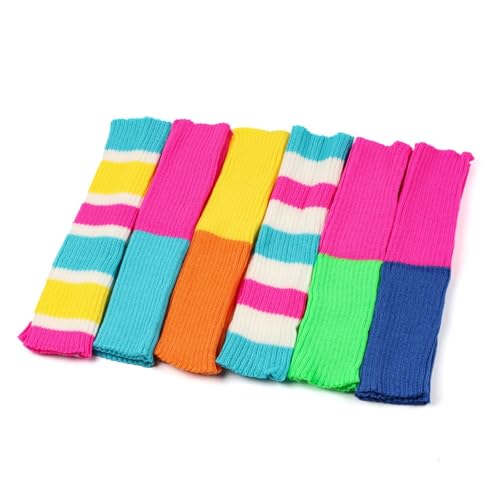 Image of Leg Warmers for Women Winter, Leg Warmers Y2k Ribbed Leg Warmers 80s Leg Warmer Socks Outfit for Girls Party Yoga