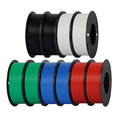 Kingroon 10KG PLA Filament Bundle 1.75mm, Multicolor 3D Printer Filament