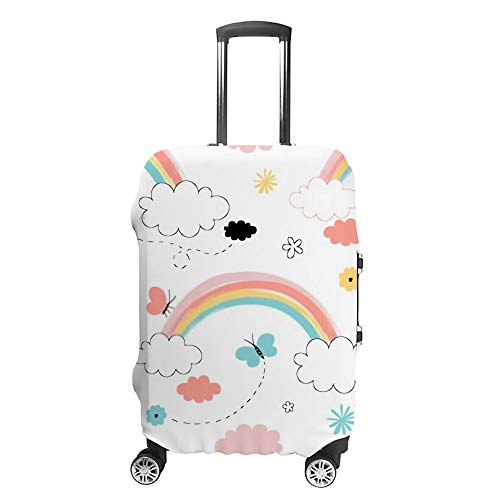 Housse de bagage arc-en-ciel lavable pour valise de voyage standard