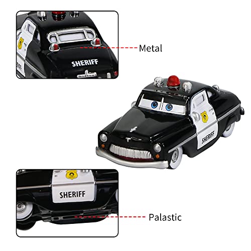 6Pcs Movie Cars 3 Toys Mater Chick Hicks The King Sheriff Francesco Cars 1:55 Diecast Model Vehical Birthday Car Set Toys For Boys Kids #TOP7