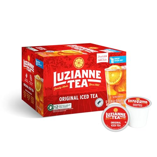 Luzianne Unsweetened Iced Tea Single Serve Pods, 12ct Box (Pack