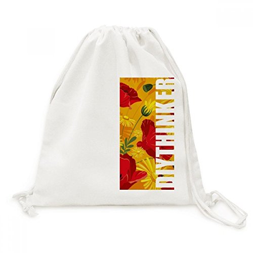 Sac de voyage Toile Fleurs Pavot idéal pour vos balades et sorties nature