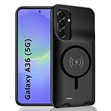 Battery Case for Galaxy A36/A56,Enhanced 10000mAh Portable Protective Wireless Charging Case Support Carplay Compatible with Galaxy A36/A56(6.7 inches),Rechargeable Extended Battery Charger Case-Black