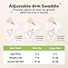 KeaBabies 3-Pack Swaddles for Newborns, Girls, Boys with Hats - Organic Soft Baby Sleep Sacks, Breathable Baby Swaddle 3-6 Months Beanies Set, Premie Infant Sleep Sack 0-3 Months (Fleur)