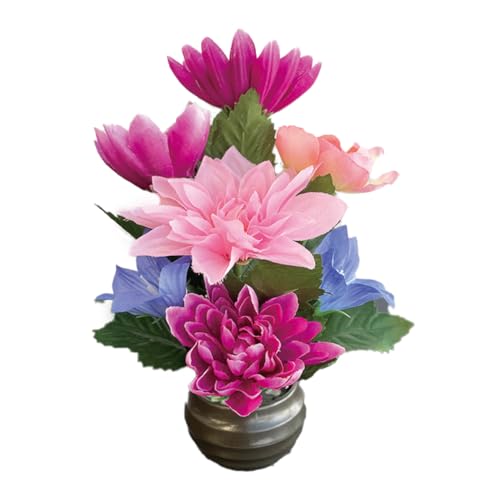 造花専門店はなこ 造花 仏壇用 仏花 お供え 花 ミニ 和風ポット付 1個 378L-P