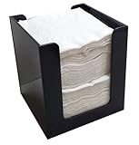 Quarter Fold Dinner Napkin Holder Black