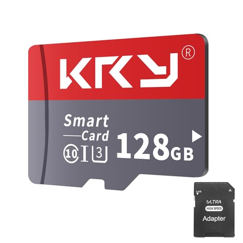 TF Card 128GB Memory Card with Adapter High Speed TF Card 128GB Class 10 U3 for Android Phones Tablets Camera Smartphone