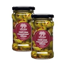 DIVINA Chili Lime Frescatrano Olives, 10.2 OZ, 2-Pack