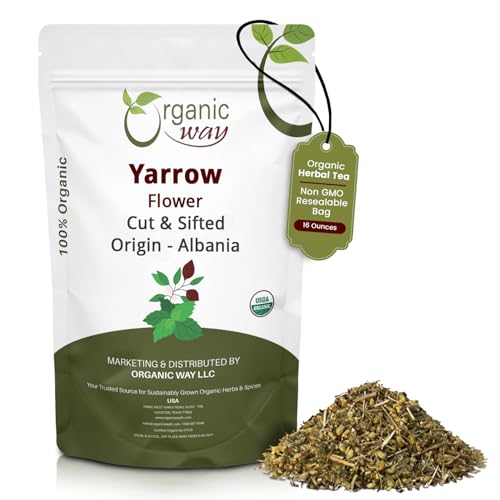Organic Way Yarrow Flower Cut & Sifted