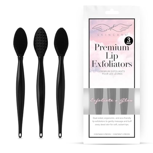 Exfoliant à lèvres en silicone Seraphic Skincare lot de 3 brosses double face