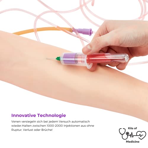 Phlebotomie-Kit | IV, Venenpunktion, Phlebotomie-Arm-Praxis-Kit | Perfekte Phlebotomie-Geschenke für Medizin- und Pflegestudenten | Gesamtes Phlebotomie-Kit und Zubehör | (NUR FÜR AUSBILDUNGSZWECKE)