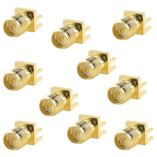 leeyovk RP-SMA RlN^tɐ SMA X PCB Gh[`RlN^ RF RlN^A_v^ PCB Gh[`Xg[g RP-SMA sRlN^