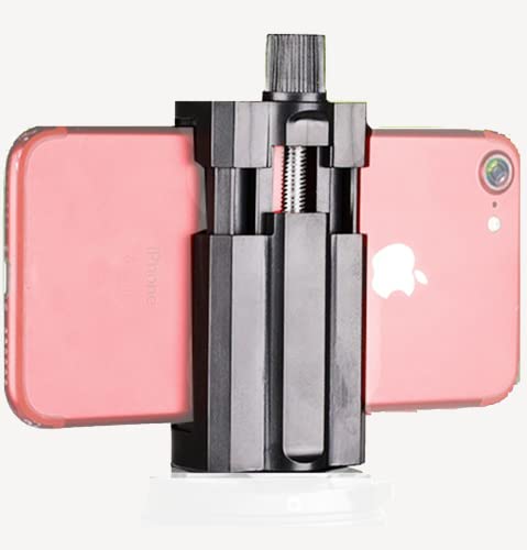 SUBTON® KNOB Mobile Mount for Tripod Camera Mobile Stand with Adjustable Clamp for Mobile Phone, Smartphones & All Types of Tripods Camera Stand |Open & Close System