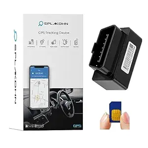 SPLAKDHN OBD GPS Tracker for car is a Plug and Play GPS Device for Car, SUV and All Other Vehicle with ODB-2 Port | Mini GPS Tracking Device with Live Tracking, History & Mobile Alerts