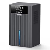 2400ML Deshumidificador Pequeño, [Temporizador] Tipkook Deshumificadores de Humedad con 10 Colores Luz, Apaga Automáticamente, Deshumidificador Electrico Silencioso para Baños, Armario, Sótano