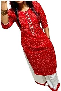 Shakambari Fashion New Festive Collection Chunri Print Karwachouth Special Bandhej Gota lace Kurti Palazzo Set